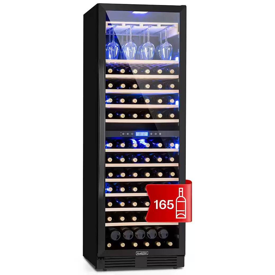 KLARSTEIN Vinovilla Grande 165 Built-in Duo Onyx – Weinkühlschrank