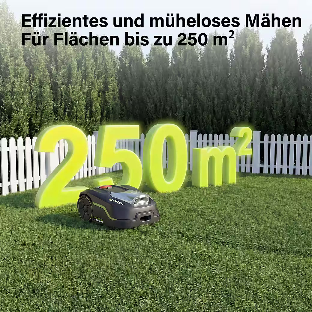 SUNTEK Pure Vision – Mähroboter ohne Begrenzungskabel