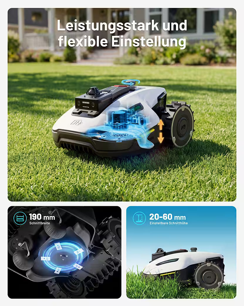 MAMMOTION YUKA Mini 2 1000 – Mähroboter ohne Begrenzungskabel