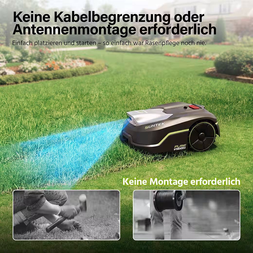 SUNTEK Pure Vision – Mähroboter ohne Begrenzungskabel