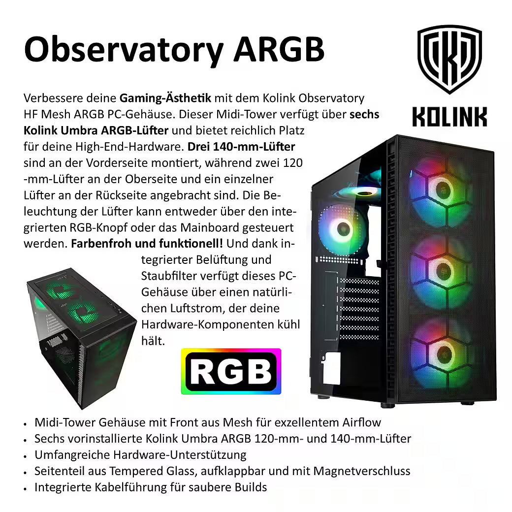 MEINPC AMD Ryzen 7 Set Gaming-PC-Komplettsystem