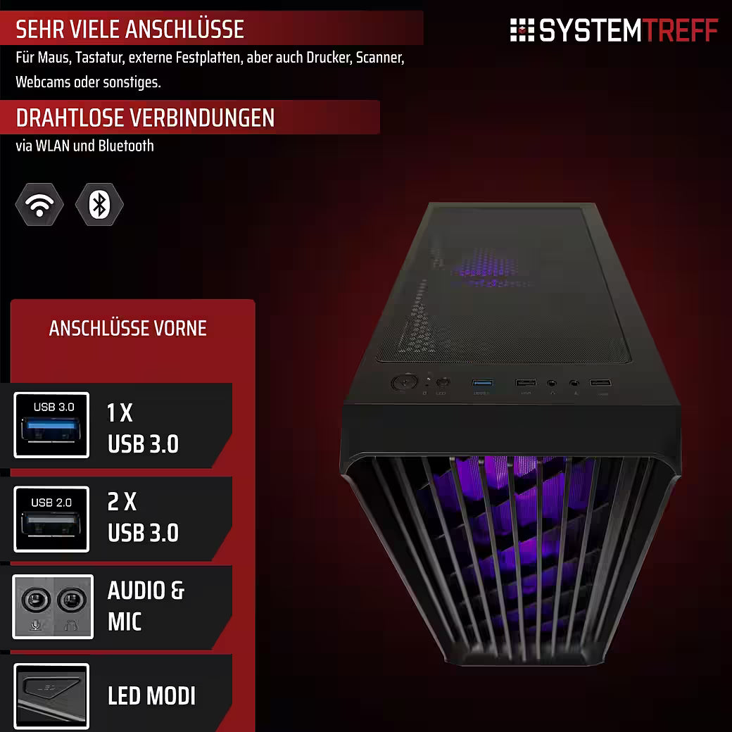 SYSTEMTREFF Basic Gaming-PC-Komplettsystem