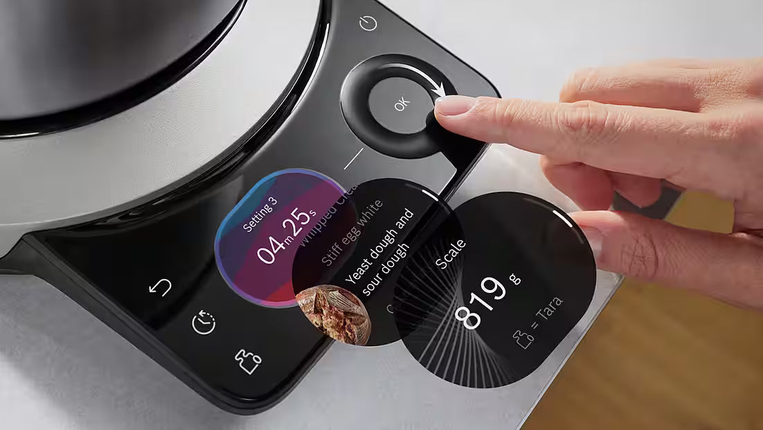 BOSCH Serie 8 MUMS8ZS22 Hochleistungs-Küchenmaschine mit 1.800-Watt-Motor und integrierter Waage