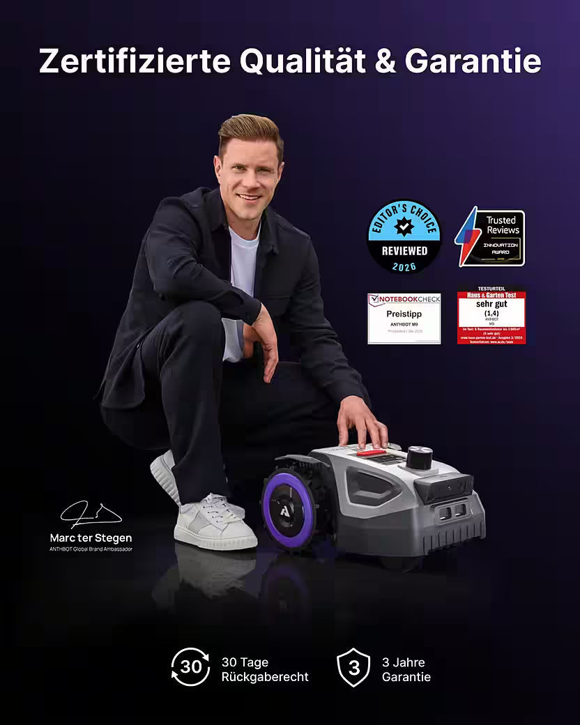 ANTHBOT M9 PRO Set mit Garage Pro &amp; RTK-Booster