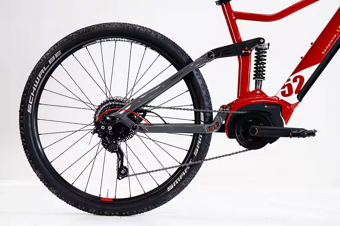 E-Bike Mountainbike LOMBARDO SEMPIONE FULLY / BOSCH 500 Wh 29 Zoll Rot