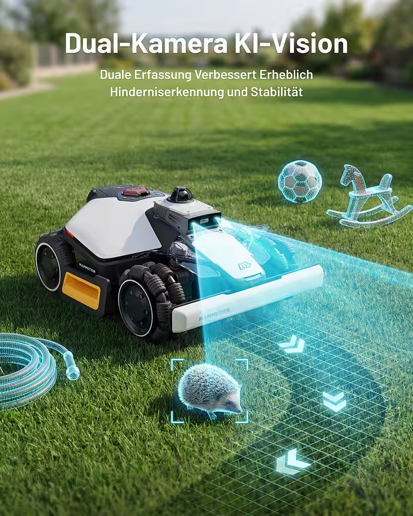 MAMMOTION  Rasenmähroboter LUBA Mini 2 AWD 1500 Mähroboter ohne Begrenzungskabel