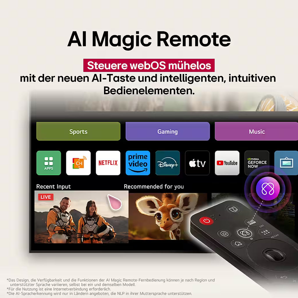 LG OLED55G58LW OLED-Fernseher