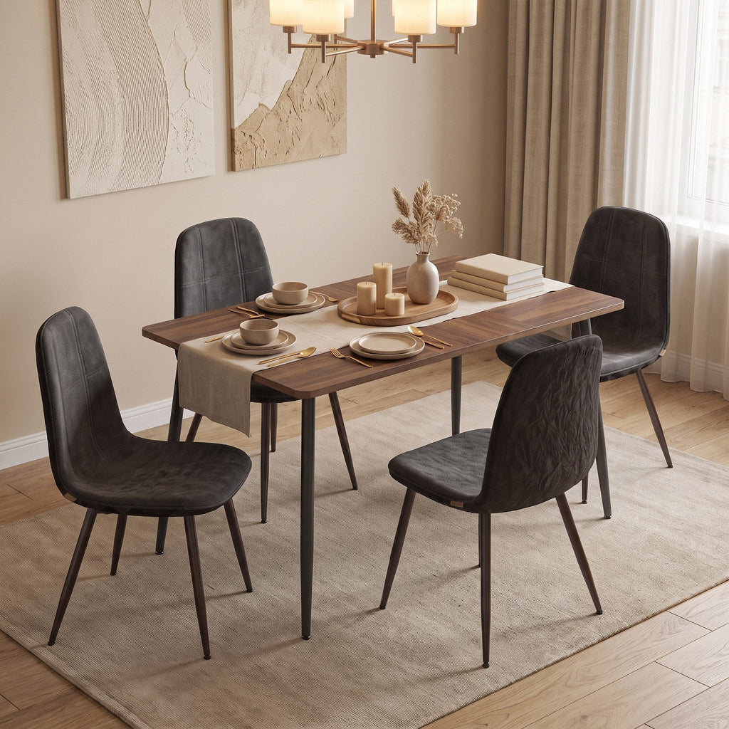 VASAGLE Dining Set – Dining Table with 4 Dining Chairs