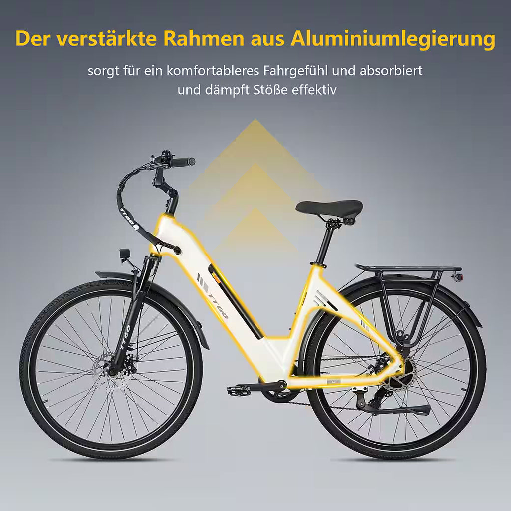 TTGO C3 2.0 E-Bike Cityrad 28 Zoll