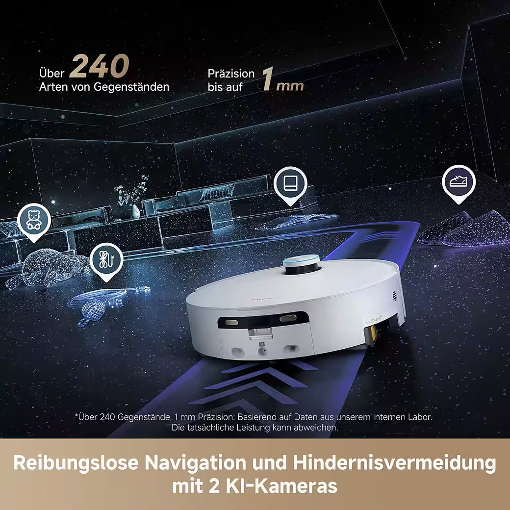 DREAME Aqua10 Ultra Track Complete White – Saugroboter mit Wischfunktion