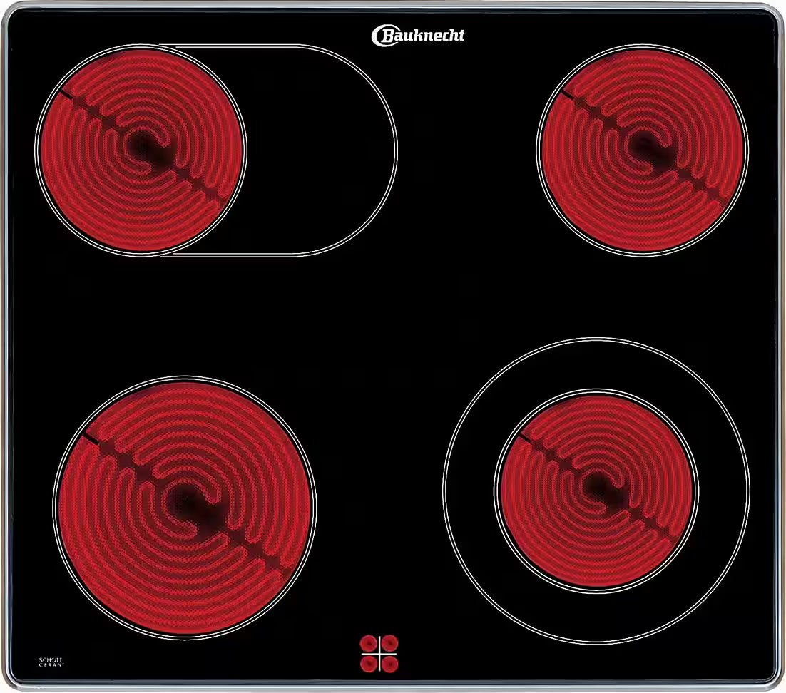 BAUKNECHT Heko Swing – Elektro-Herd-Set mit Glaskeramik-Kochfeld