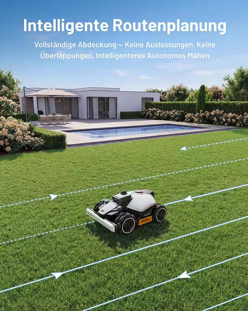 MAMMOTION  Rasenmähroboter LUBA Mini 2 AWD 1500 Mähroboter ohne Begrenzungskabel
