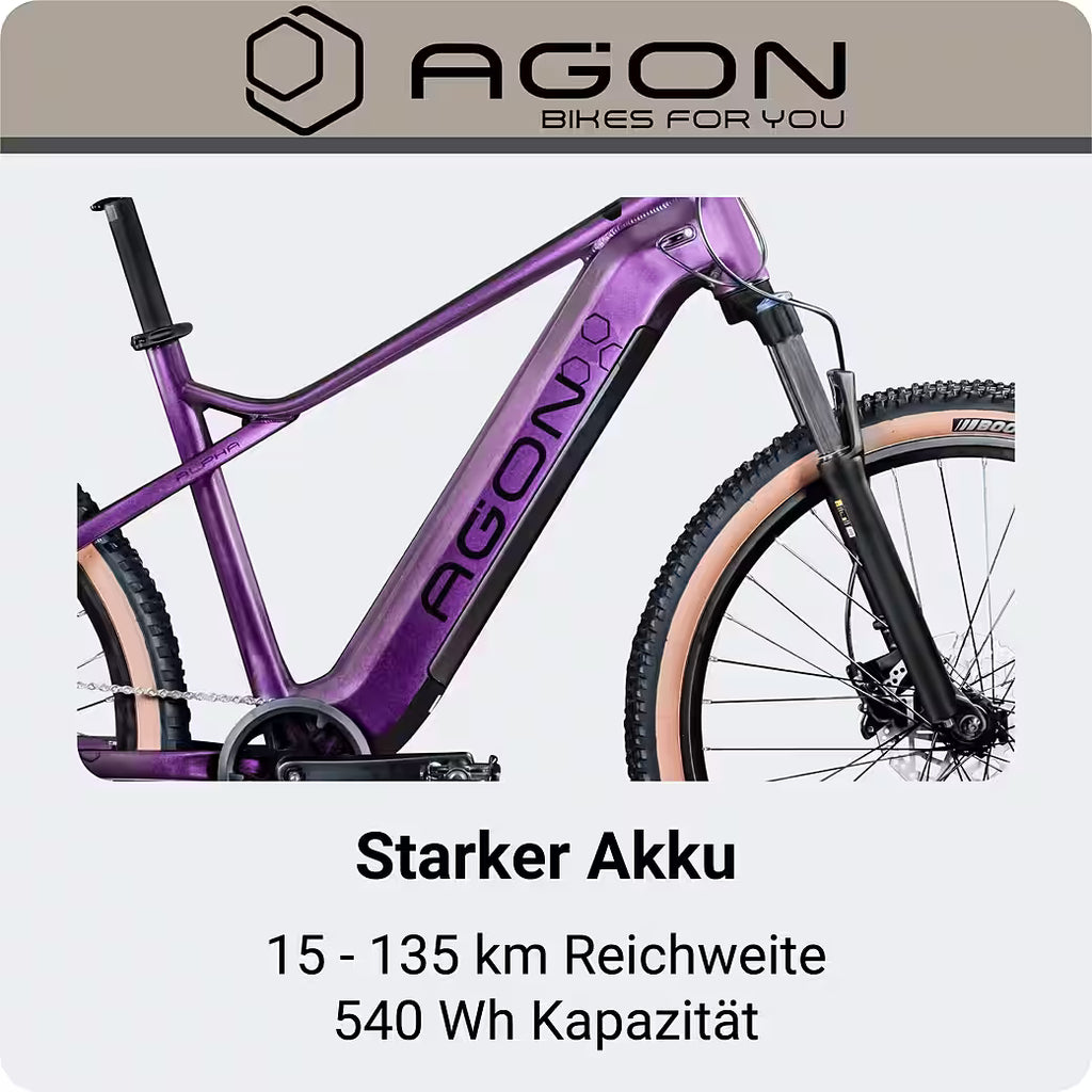AGON Alpha E-Bike Mountainbike 27,5 Zoll