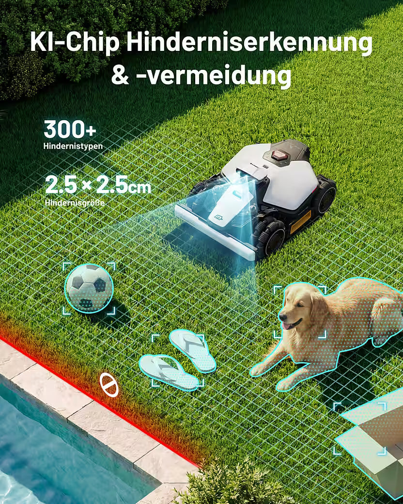 MAMMOTION LUBA Mini 2 AWD 1000 – Mähroboter ohne Begrenzungskabel