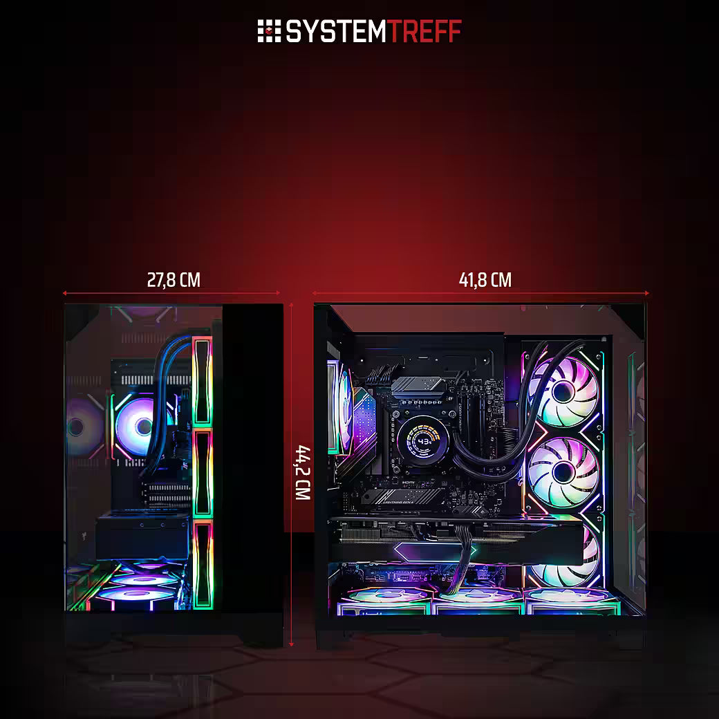 SYSTEMTREFF PC Gamer AMD Ryzen 7 9800X3D avec NVIDIA GeForce RTX 5080 16Go