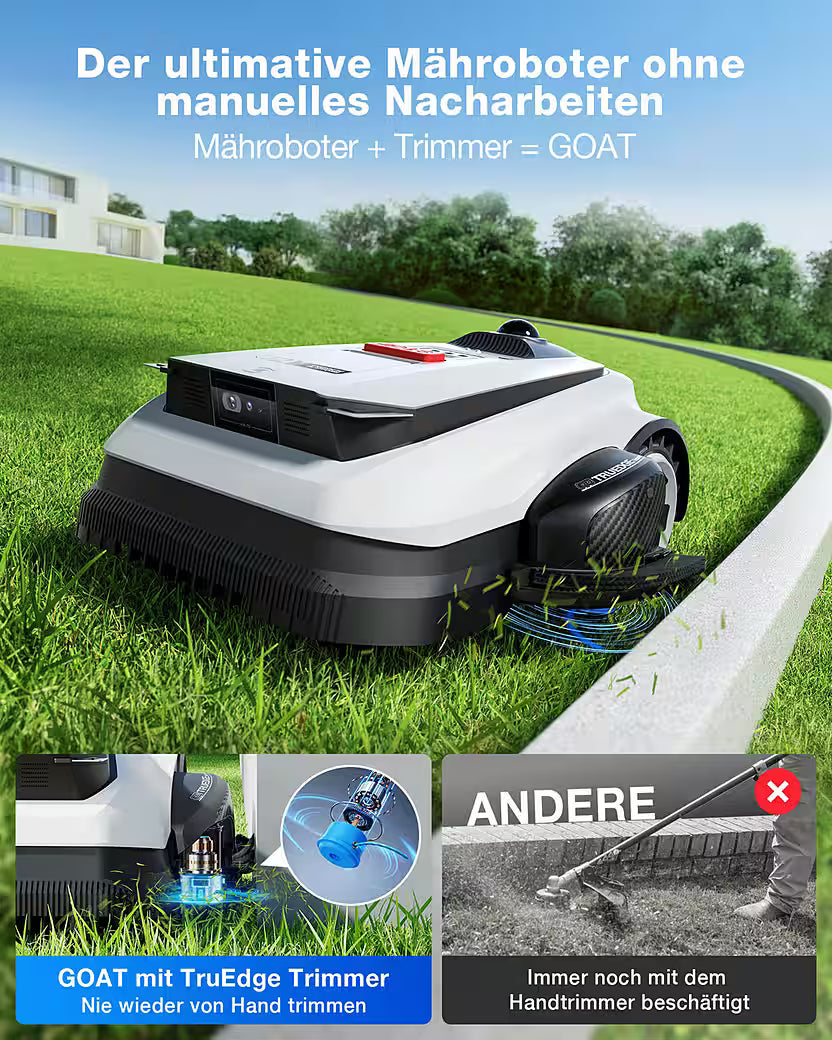 ECOVACS GOAT A1600 LiDAR PRO – Vollautomatischer Mähroboter ohne Begrenzungskabel