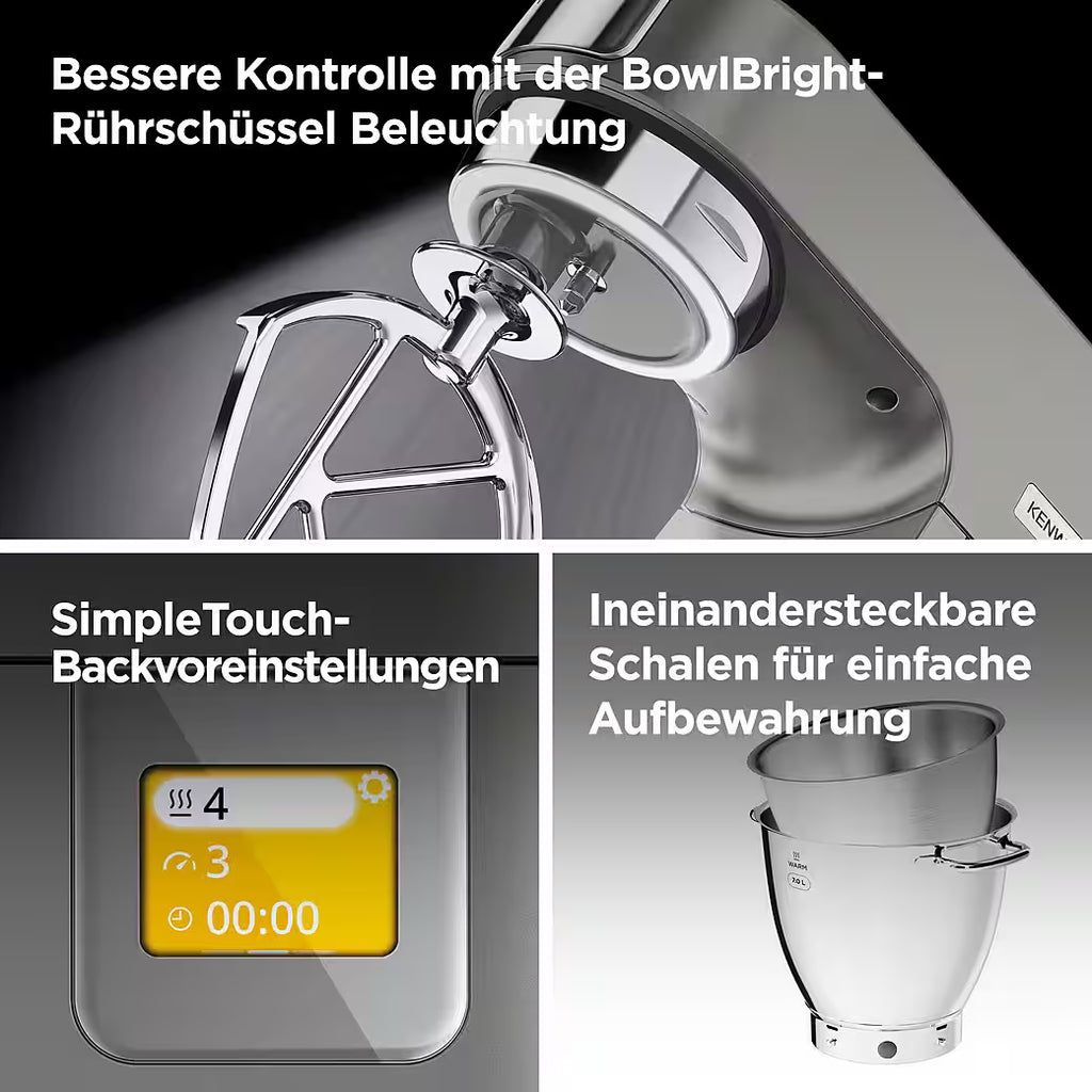 KENWOOD Titanium Chef Patissier XL KWL90.594SI