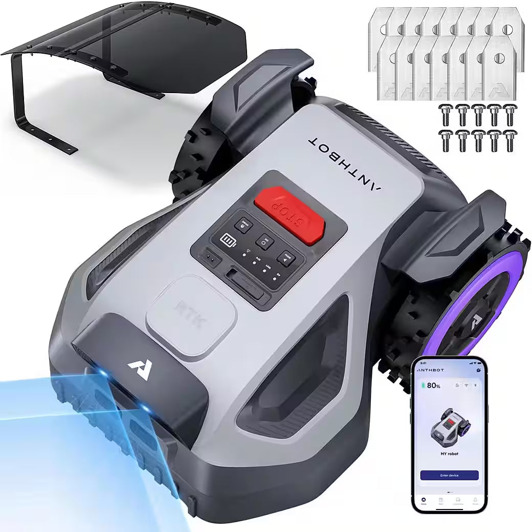 ANTHBOT M9 – Mähroboter mit RTK-Navigation &amp; HDR-Dual-Vision