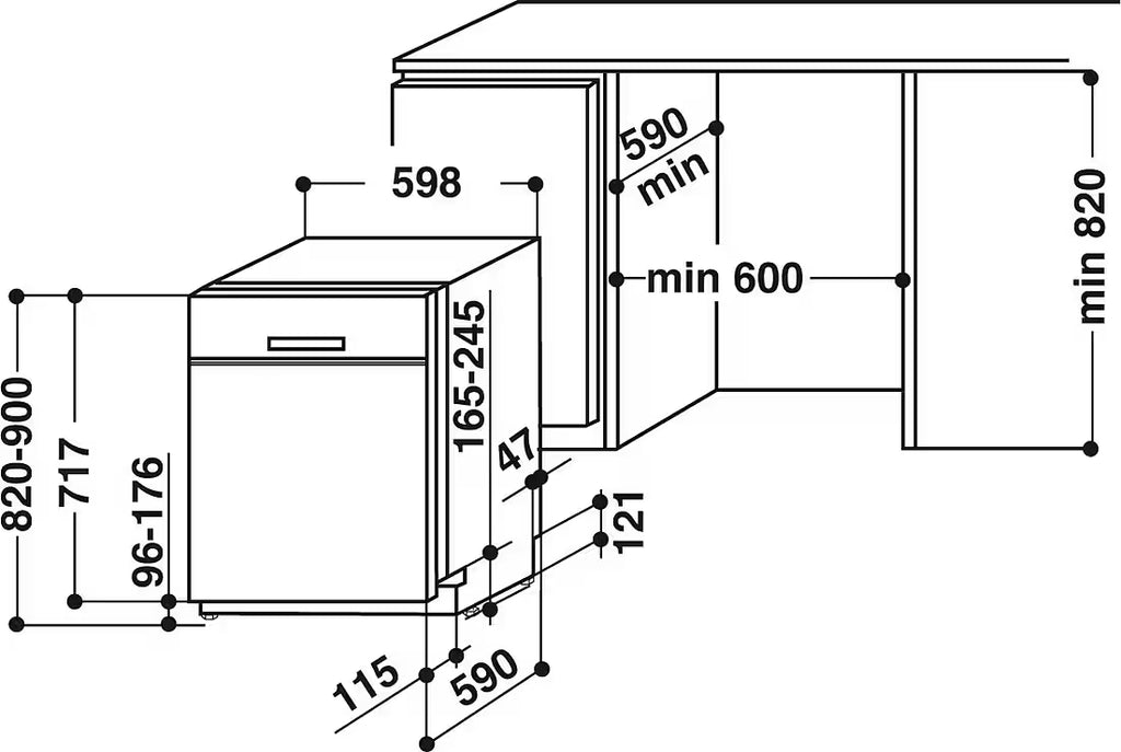 BAUKNECHT OBUC Ecostar 5320 – Lave-vaisselle encastrable sous plan