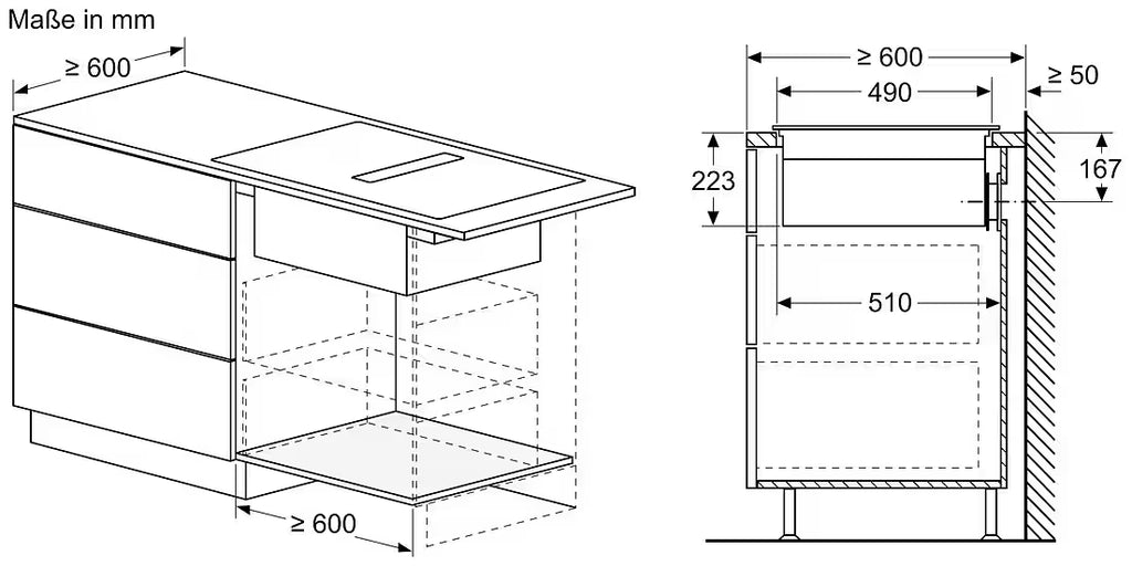 BOSCH Serie 6 PVQ811H26E – Induktionskochfeld mit integriertem Dunstabzug