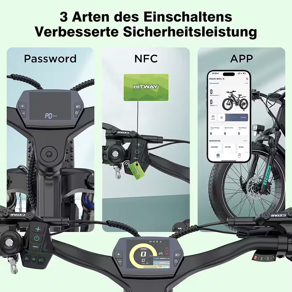 HITWAY BK9S – E-Mountainbike Fatbike 26 × 4,0 Zoll
