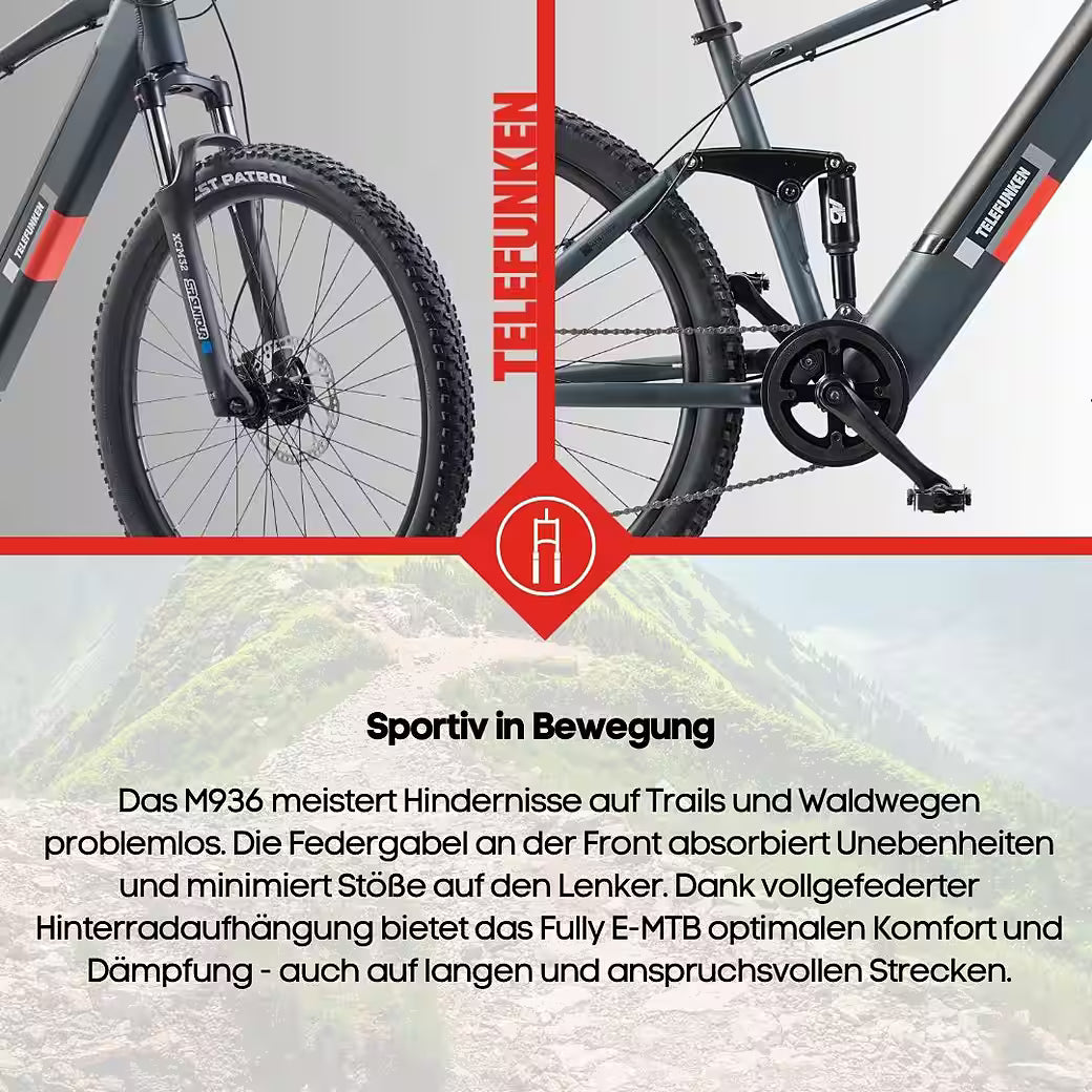 TELEFUNKEN Aufsteiger M936 E-Bike Mountainbike
