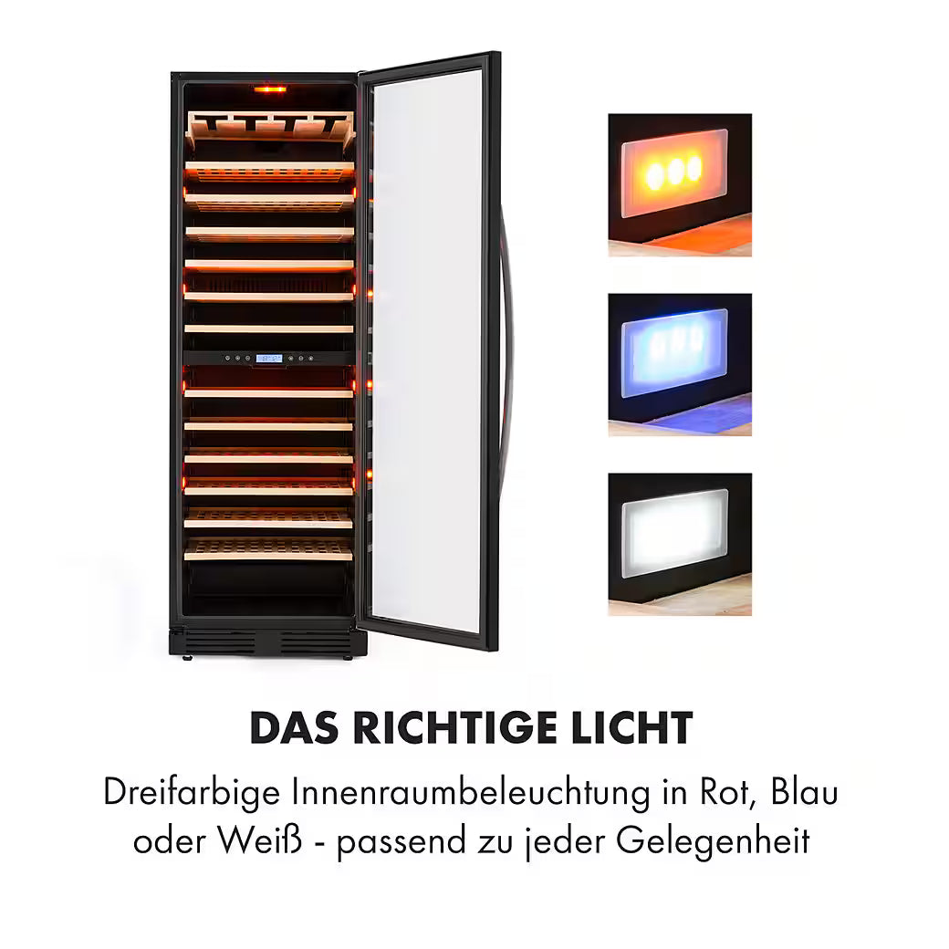 KLARSTEIN Vinovilla Grande 165 Built-in Duo Onyx – Weinkühlschrank