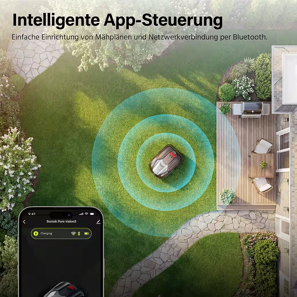 SUNTEK Pure Vision – Mähroboter ohne Begrenzungskabel