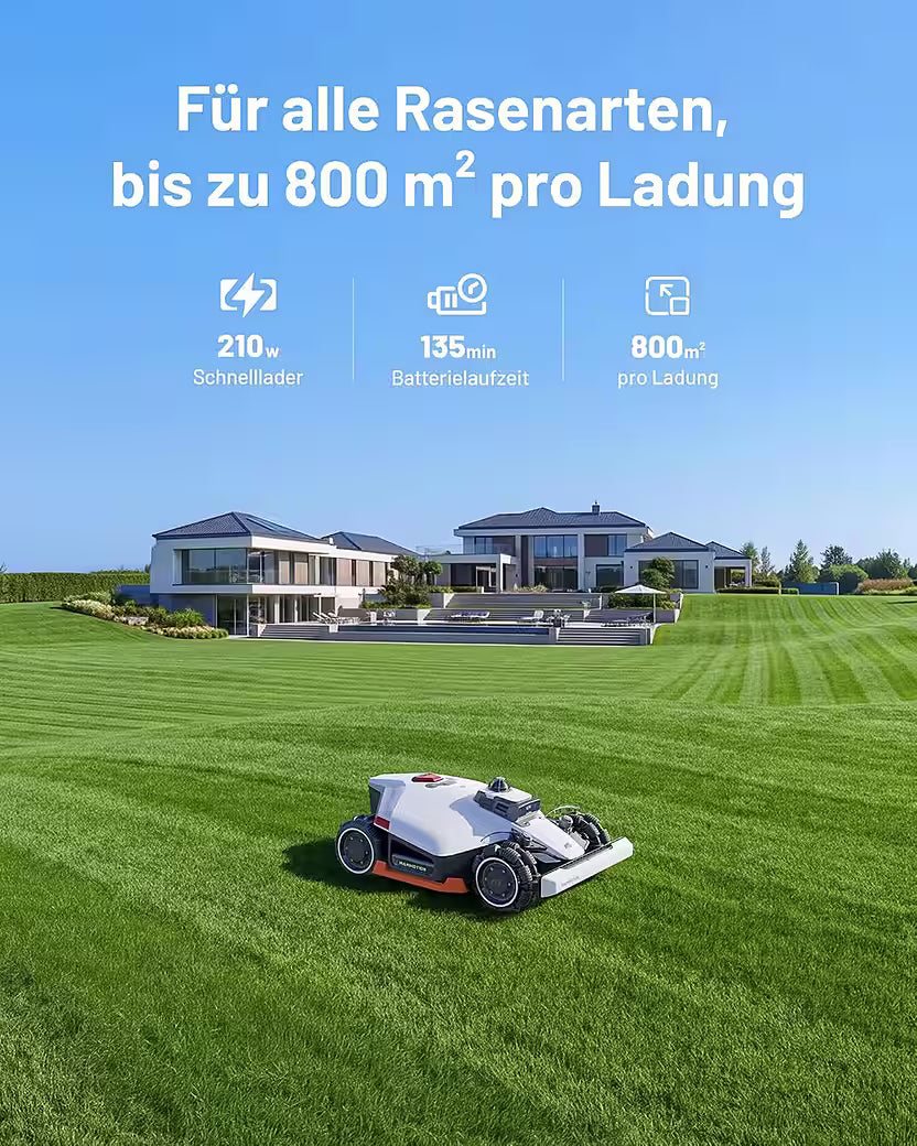 MAMMOTION  Rasenmähroboter LUBA 3 AWD 1500 Mähroboter ohne Begrenzungskabel