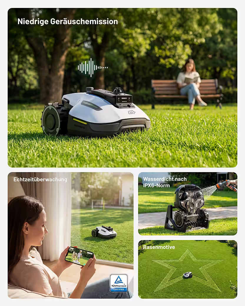 MAMMOTION YUKA Mini 2 1000 – Mähroboter ohne Begrenzungskabel