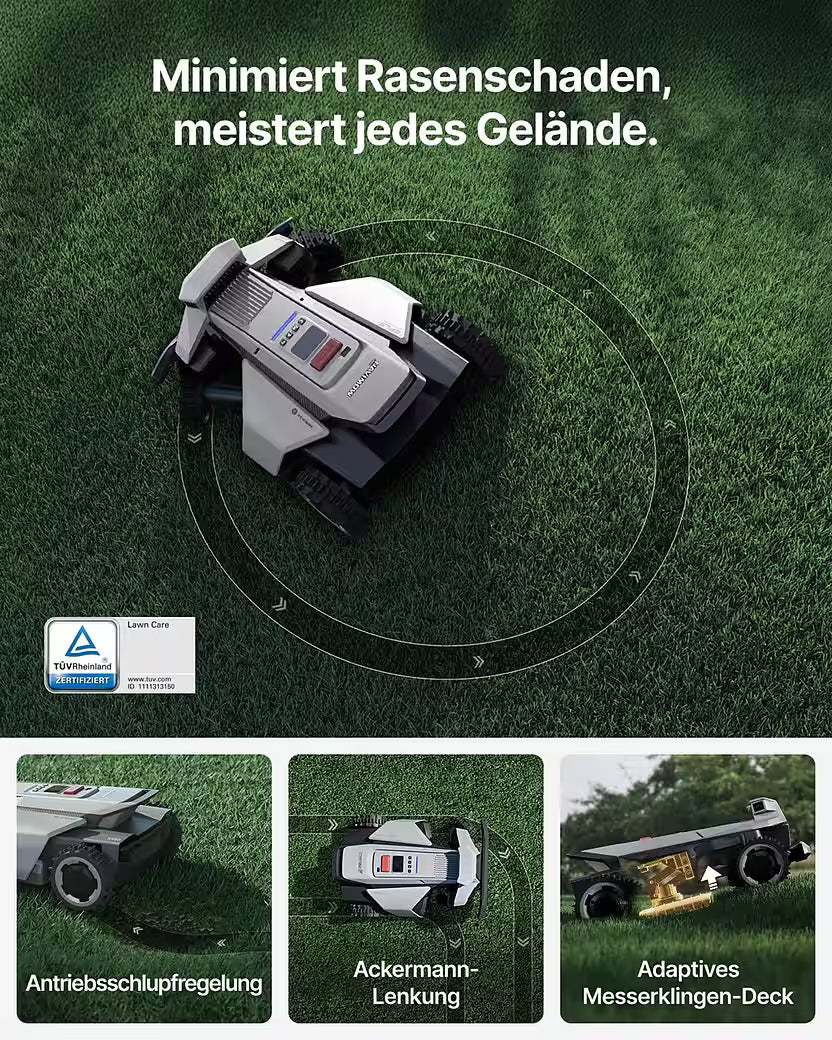 NAVIMOW Segway X420 – Mähroboter ohne Begrenzungskabel