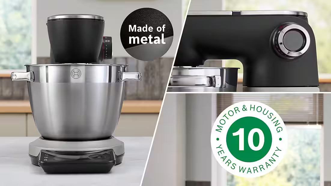 BOSCH Serie 8 MUMS8ZS22 Hochleistungs-Küchenmaschine mit 1.800-Watt-Motor und integrierter Waage