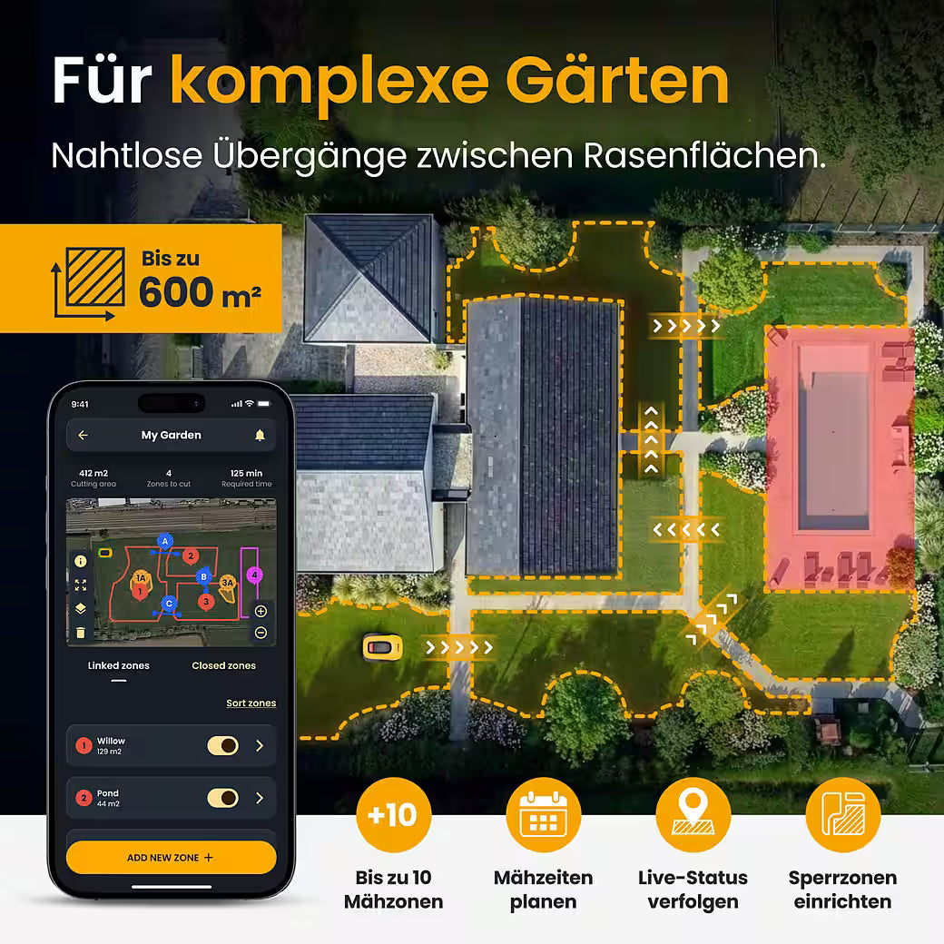 STIGA A 6v – Rasenmähroboter ohne Begrenzungskabel
