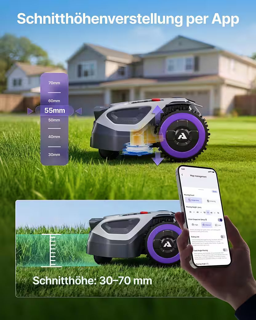 ANTHBOT M9 – Mähroboter mit RTK-Navigation &amp; HDR-Dual-Vision