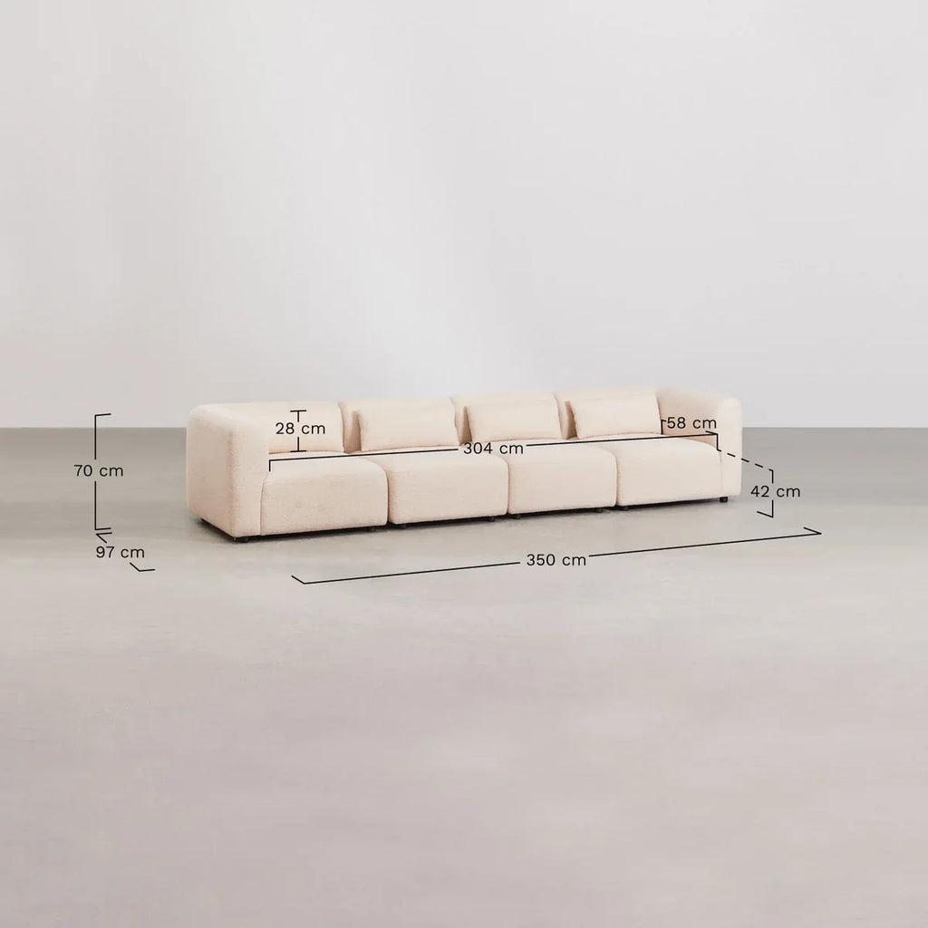 Fogler 4-Piece Modular Sofa