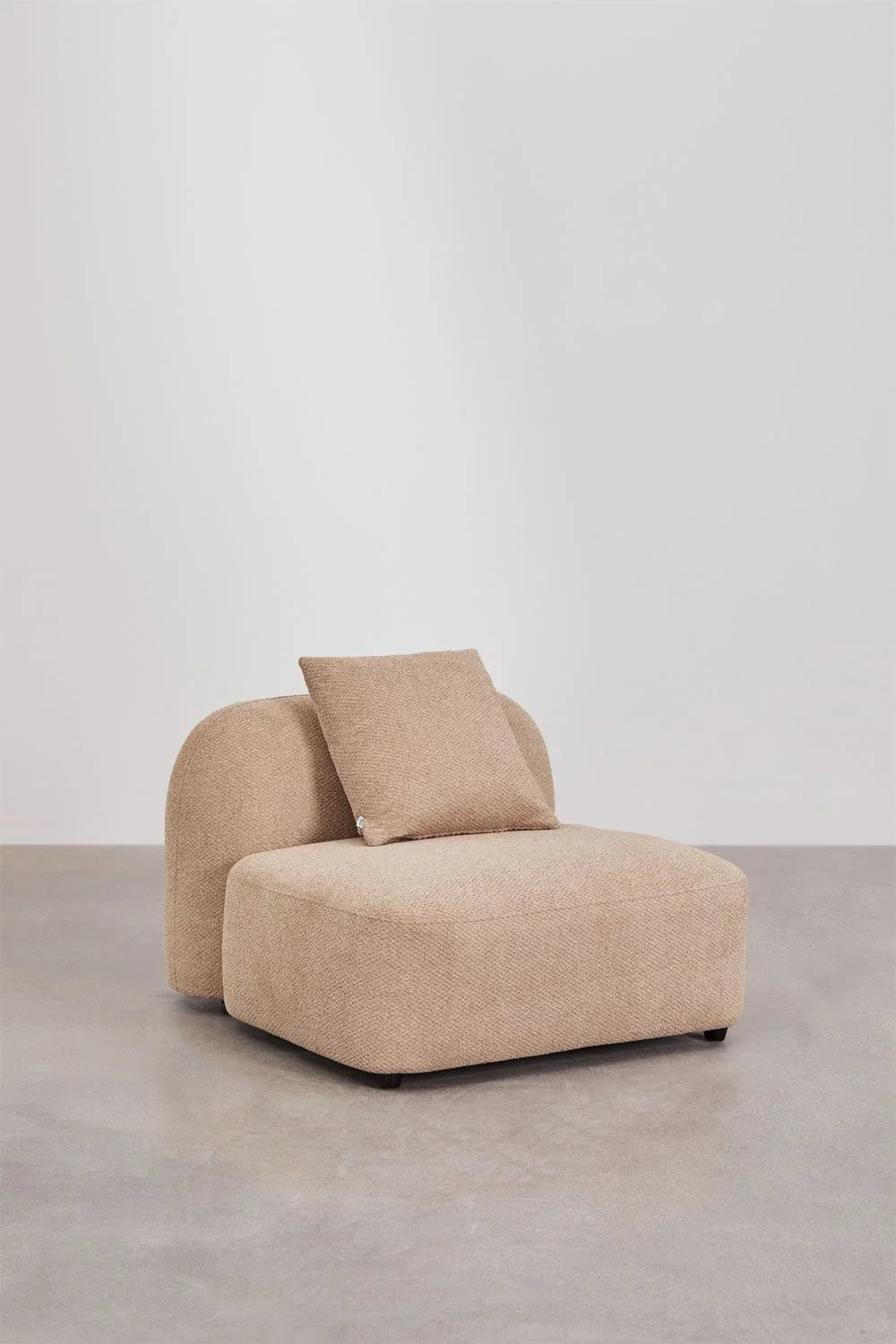 Coco 4-Piece Modular Chenille Sofa with Left Chaise
