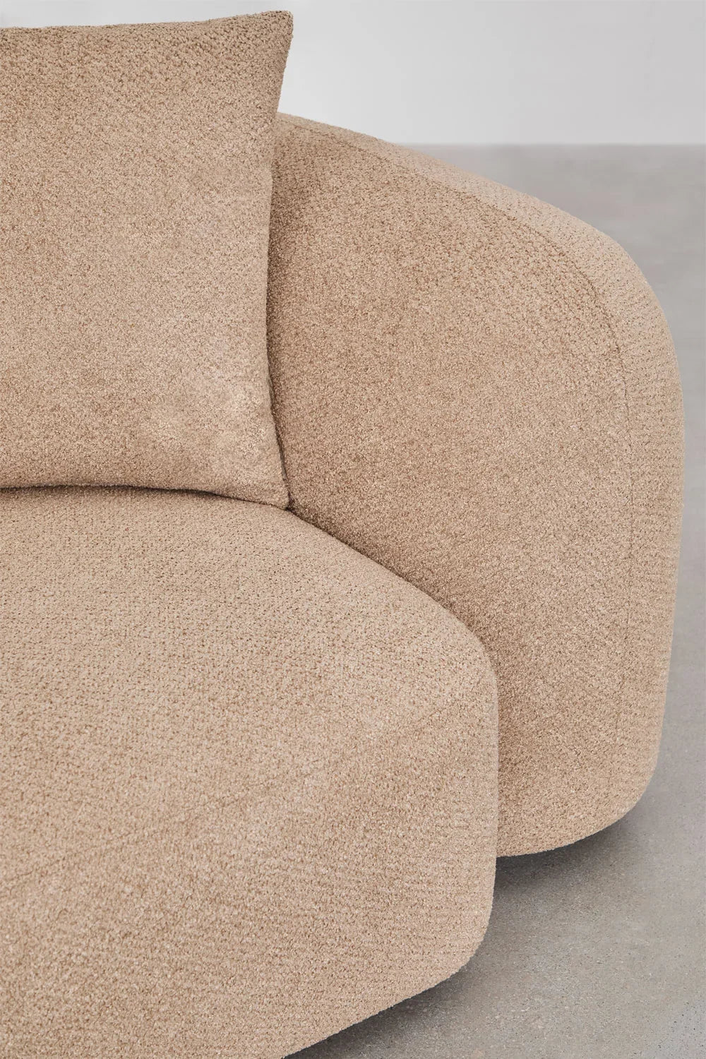 Coco 4-Piece Modular Chenille Sofa with Left Chaise