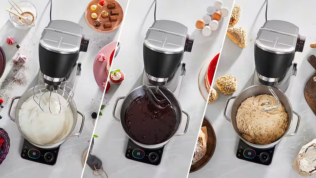 BOSCH Serie 8 MUMS8ZS22 Hochleistungs-Küchenmaschine mit 1.800-Watt-Motor und integrierter Waage