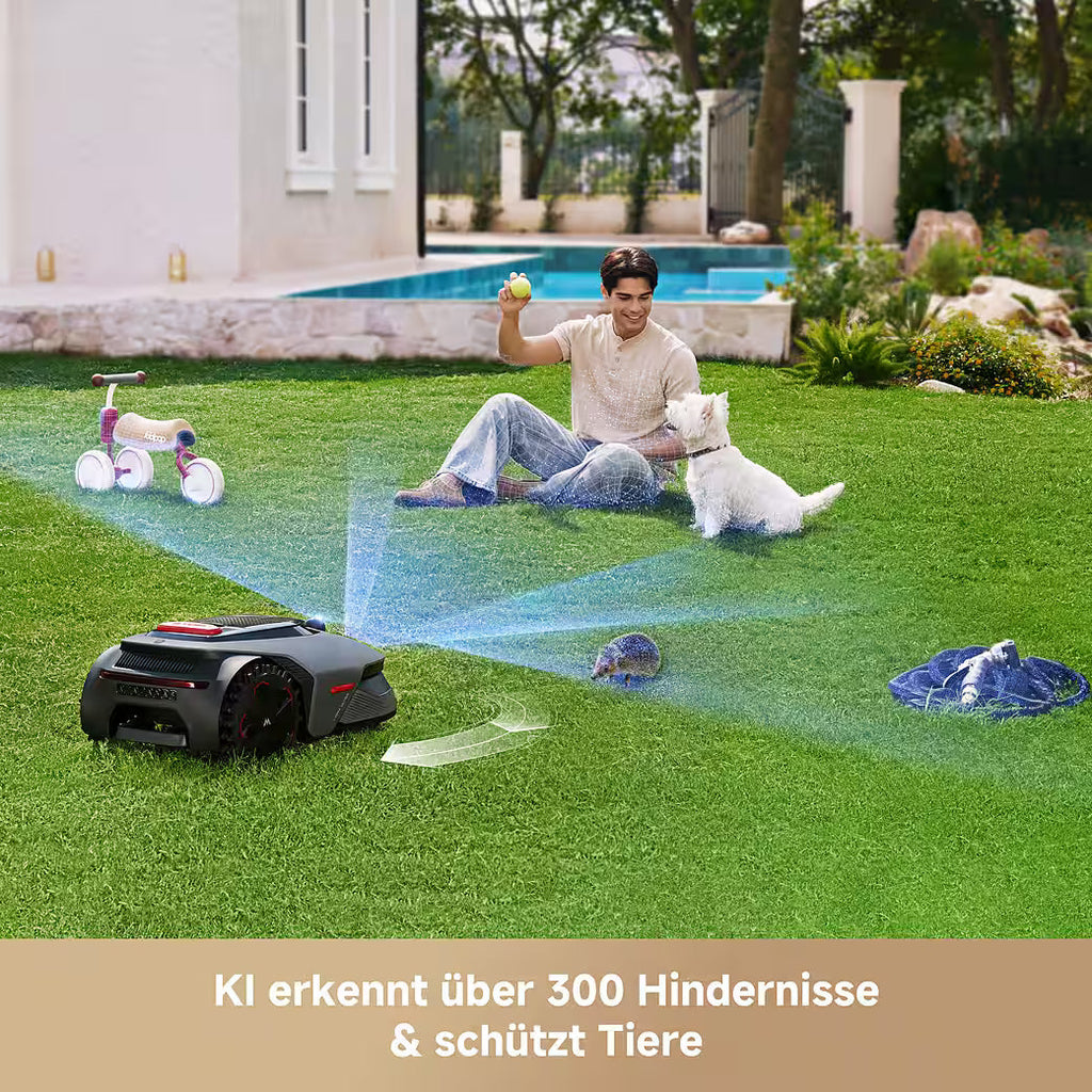 MOVA LiDAX Ultra 800 – Kabelloser Mähroboter mit 3D-LiDAR &amp; AI Vision