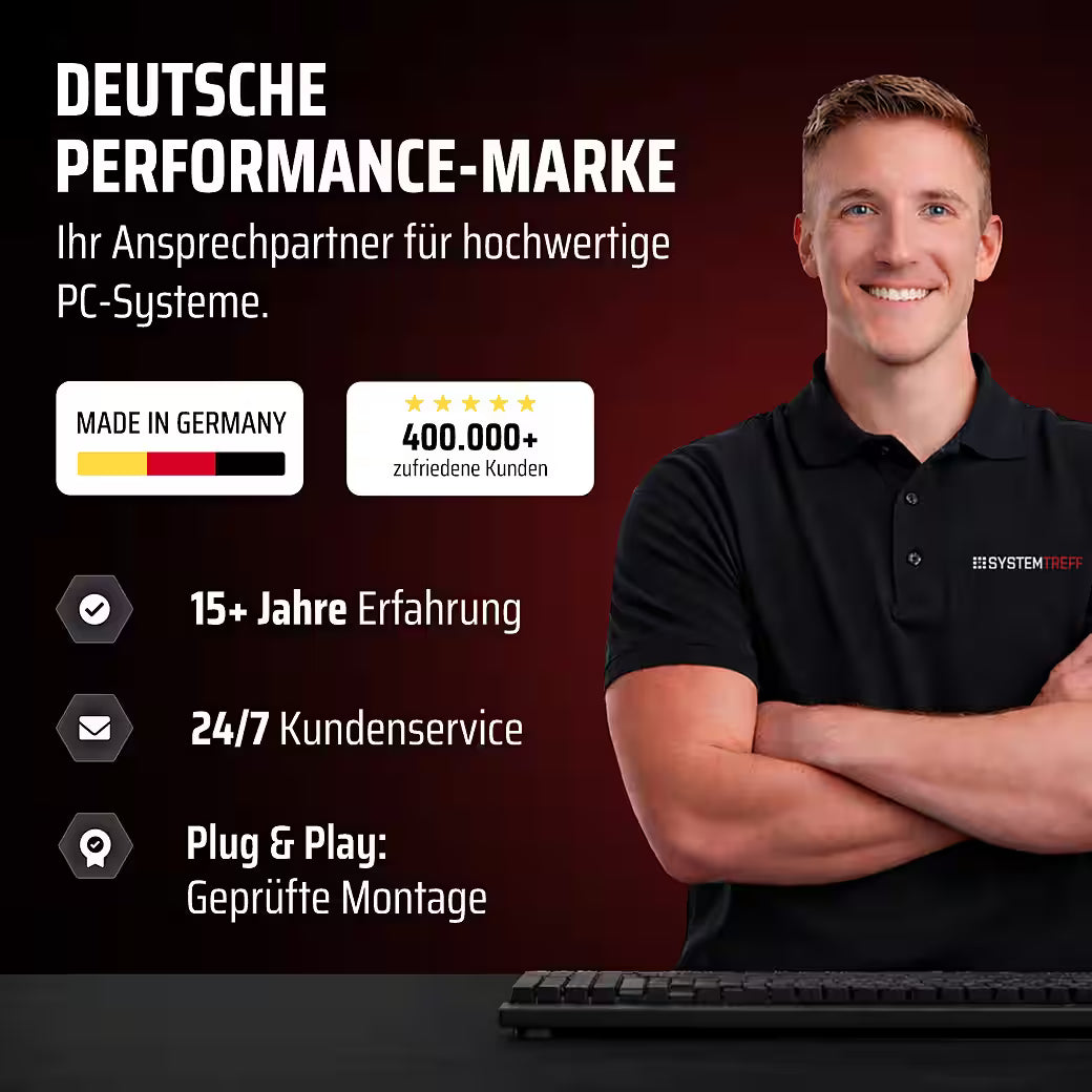 SYSTEMTREFF Basic Gaming PC Complete System