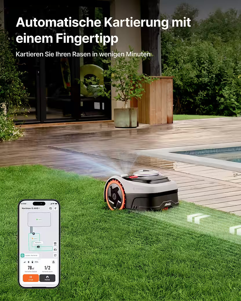 Segway Navimow i205 AWD – Mähroboter ohne Begrenzungskabel