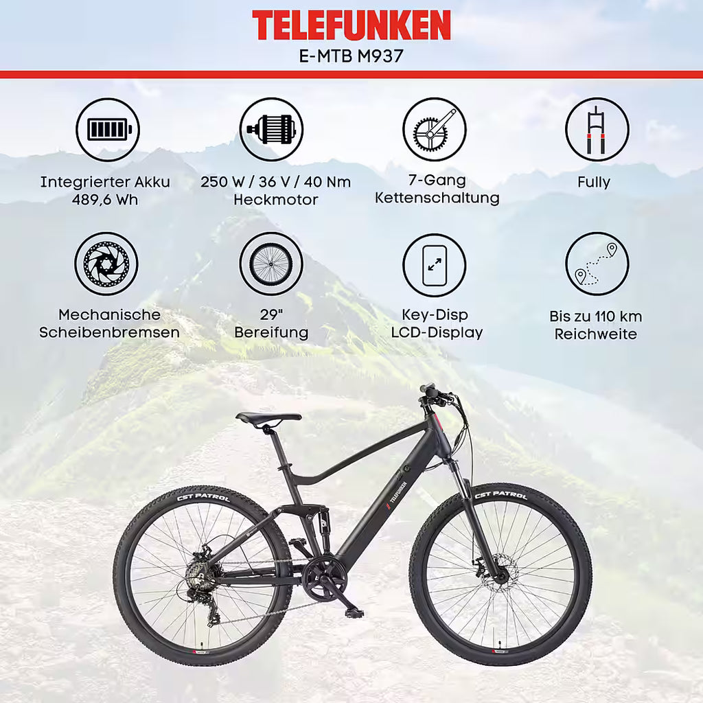 TELEFUNKEN Aufsteiger M937 E-Bike Mountainbike