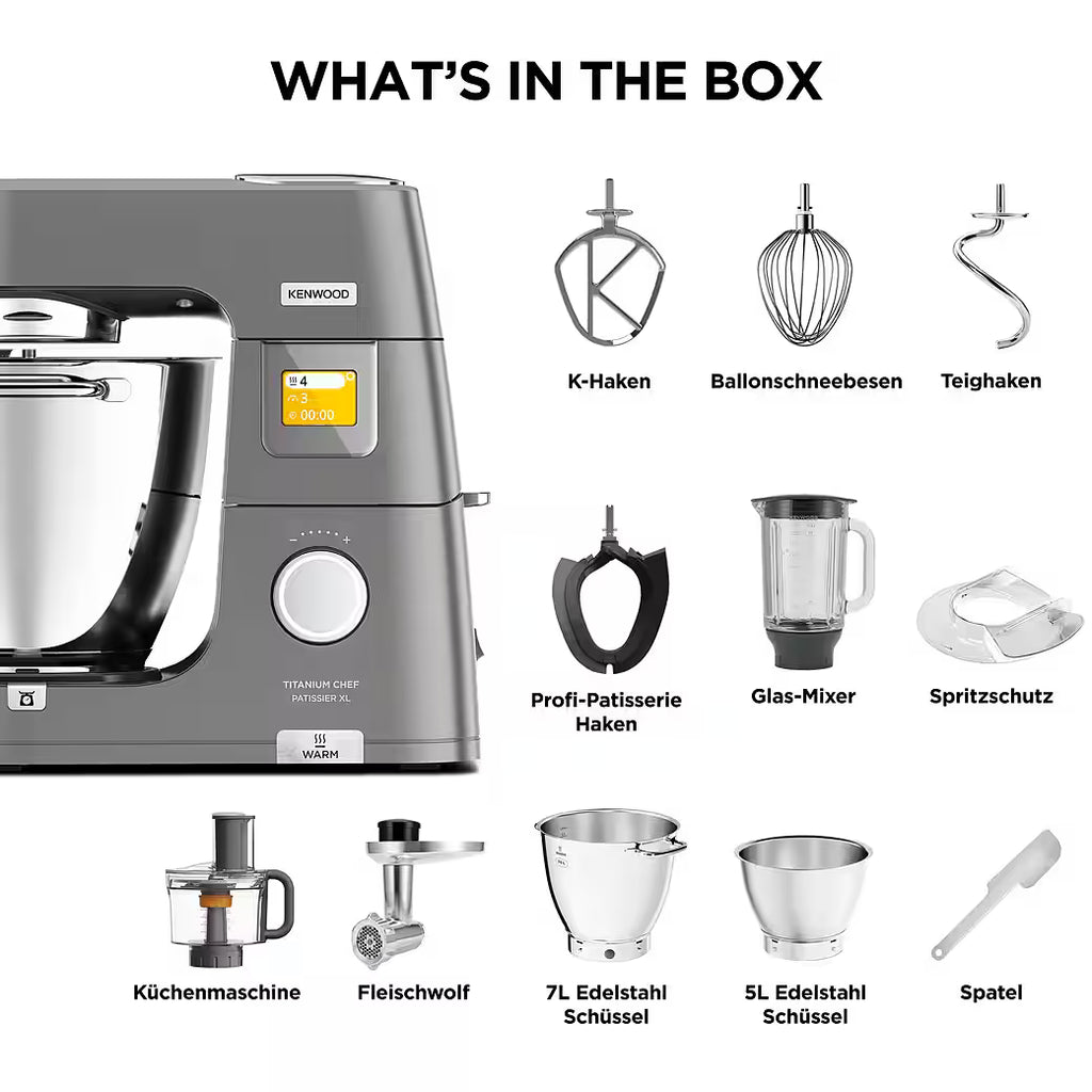 KENWOOD Titanium Chef Patissier XL KWL90.594SI