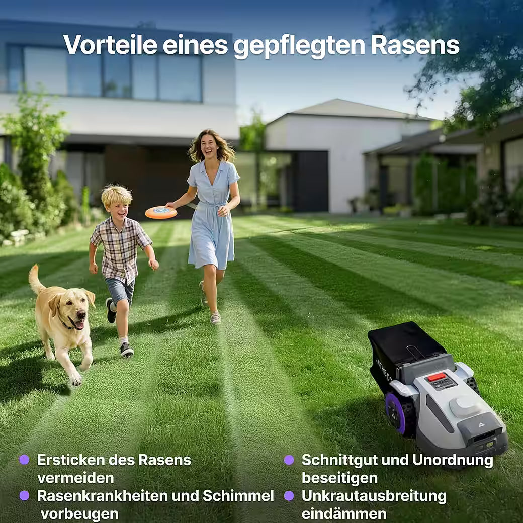 ANTHBOT N8 Mähroboter – 4-in-1 Rasenpflege ohne Begrenzungskabel