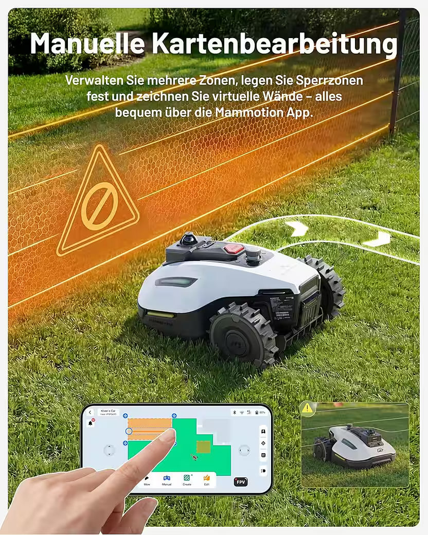 MAMMOTION YUKA Mini 2 1000 – Mähroboter ohne Begrenzungskabel
