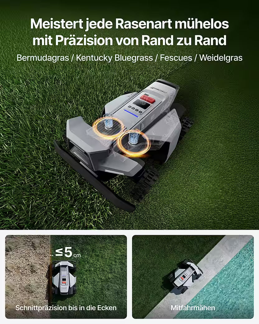 NAVIMOW Segway X420 – Mähroboter ohne Begrenzungskabel
