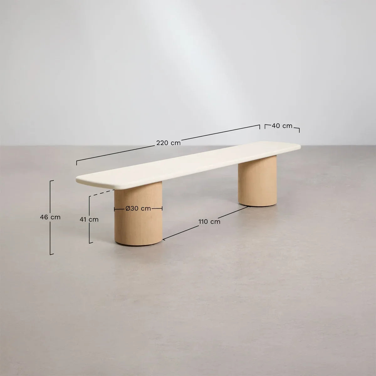 Sharpay 270 x 110 cm Rectangular Dining Table Set with 2 Benches