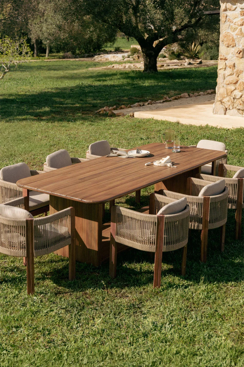 Siena Rectangular Garden Table 265x120 cm in Acacia Wood