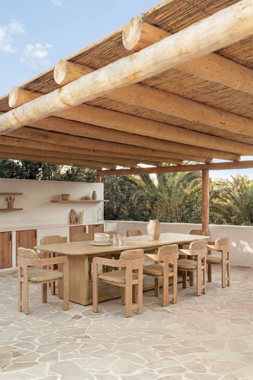 Siena Rectangular Garden Table 265x120 cm in Acacia Wood